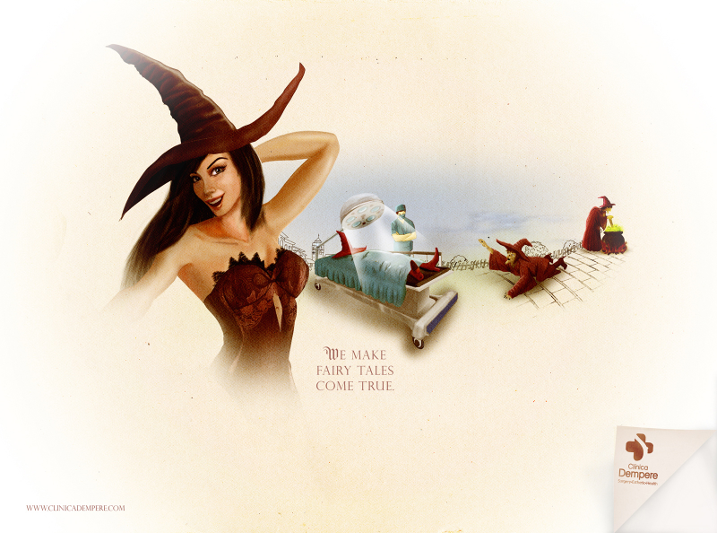 Illustration for article titled The Little Mermaid goes under the knife in these Disney Princess plastic surgery ads